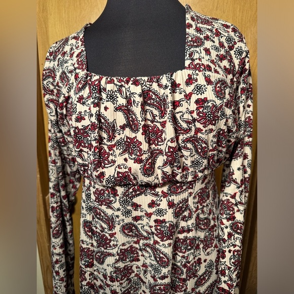 Jolie and Joy size 1X pull over Paisley dress - Picture 2 of 9